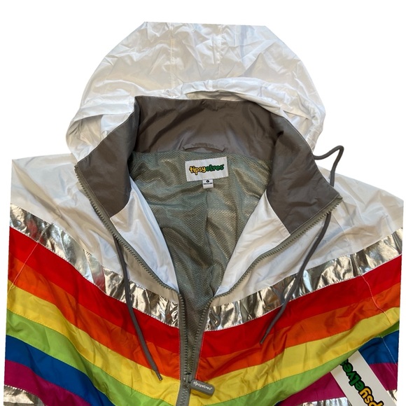 Unisex Tipsy Elves Pro Windbreaker Jacket L NWT - Picture 5 of 16